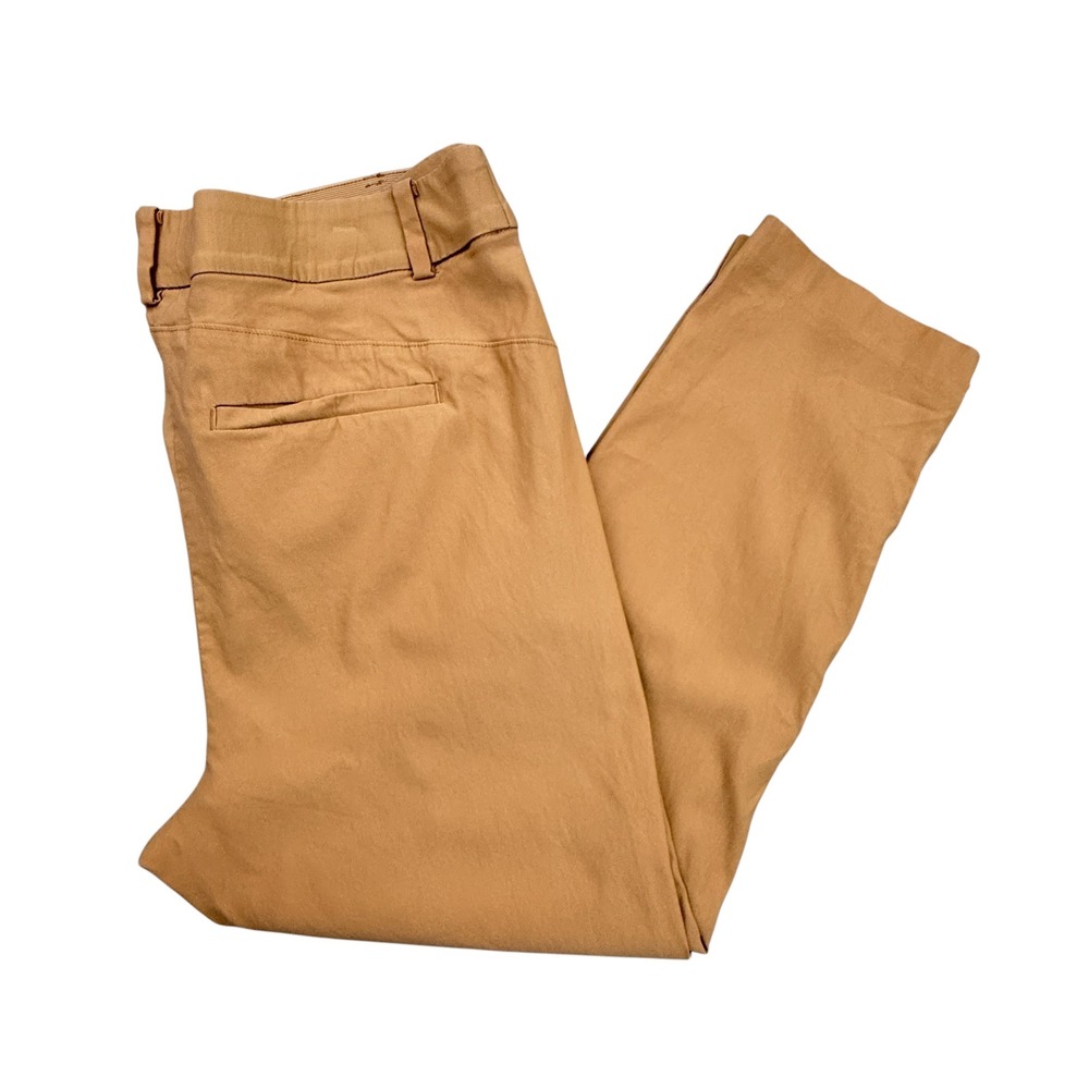 Lane Bryant Ankle Pants Womens 18 Tan Casual Stretch Comfort Workwear